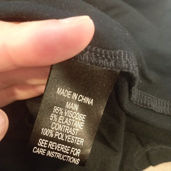 Dress dark blue and cream dots long sleeves XXL / XXXL - Picture 4 of 5